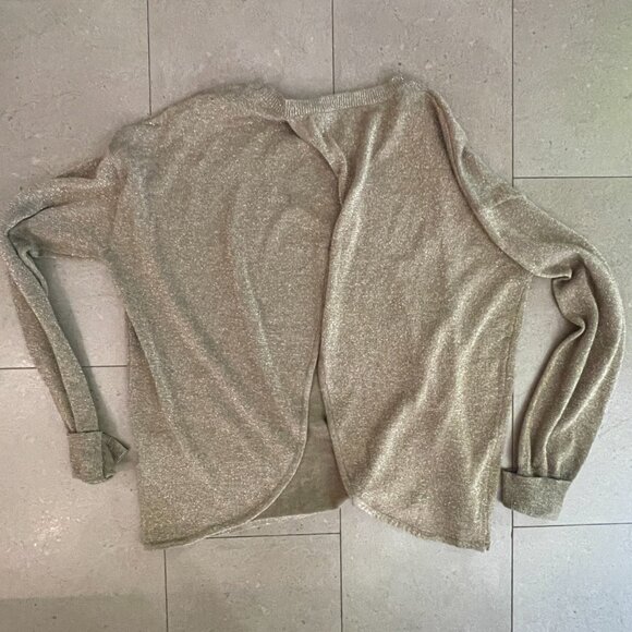 Stunning Molly Bracken with Metallic Gold Open Back knit sweater-Medium - Picture 4 of 8
